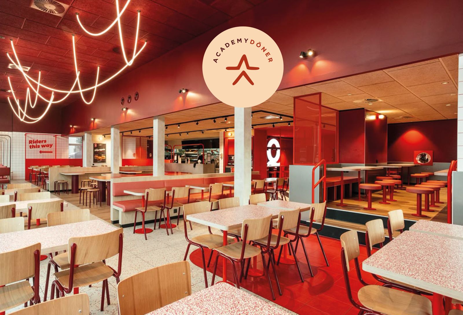 Academy Döner Kırmızı İç Mekan